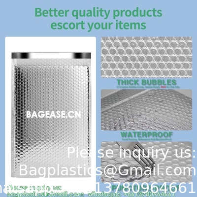 Thermische bubbelmailers 8&quot; x 11&quot;, Pack geïsoleerde mailers voor koude verzending, folie-mailenveloppen, koele bubbelmailers