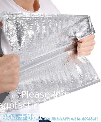 Herbruikbare isolatiezakken Thermische doosbekleding Gemataliseerde doosbekleding Lunch Food Box Winkelwagen Isolatiebekleding