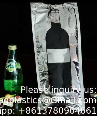 Recyclagezakken, geïsoleerde zakpakket, koeler zak wijn aangepast logo thermische wijn bier aangepaste grootte isolatie