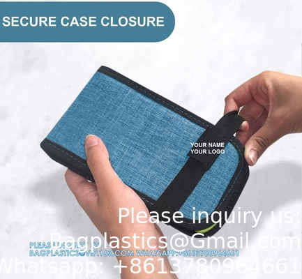 Magnetische opvouwbare pillen organisator Supplement Case Voor OTC-geneeskunde, recept Vitaminen-14 Slots, Turquoise