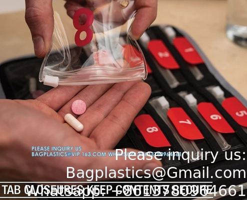 Reispillenorganisator voor vitaminen, medicijnen, receptpillen of medicijnopslag Kleurcode 16 Slot Sliml