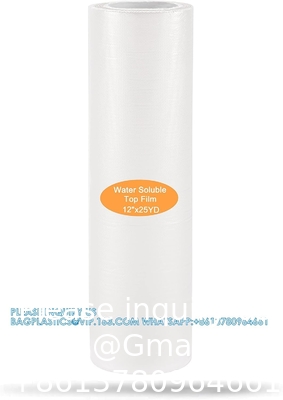 Afwasstabilisator en topping 35um doorzichtige wateroplosbare film 10 meter roll