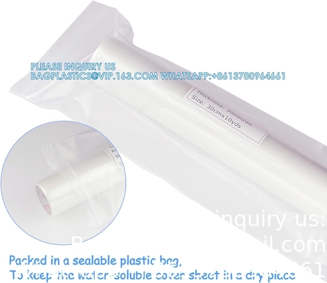 Afwasstabilisator en topping 35um doorzichtige wateroplosbare film 10 meter roll