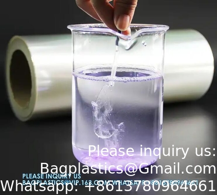 Biologisch afbreekbare verpakking PVA film wateroplosbaar in warm water oplosbaar in waspot film schimmel peeling
