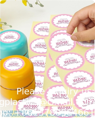 Custom vinyl stickers voor bedrijfslogo, gepersonaliseerde stickers Etiketten met beeldtekst, 60 150 300-1000 Qty
