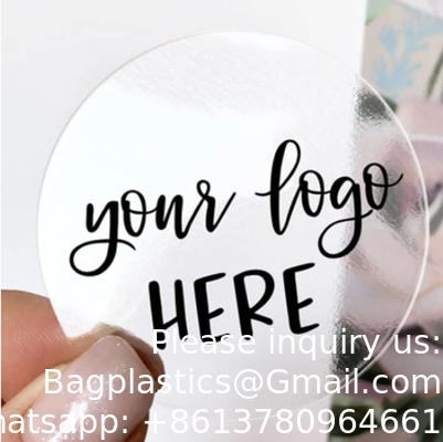 Gepersonaliseerde etiketten, aangepaste stickers afbeelding logo en tekst.
