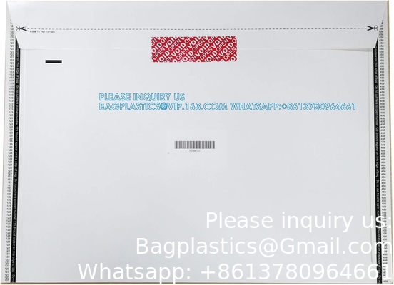 Overdracht Tamper Proof Security Guarantee Void Stickers/Labels/Seals (Rood, 1 X 3,35 inch, serienummers)