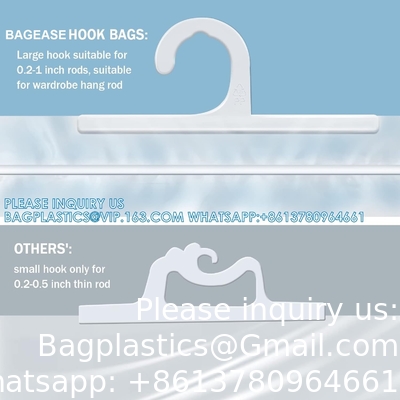 Pakket hangende zakken, grote haak 10 x 12,5 inch heldere plastic zakken voor klaslokaal, bibliotheek en apotheek