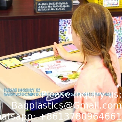 Studentenzakjes, makkelijke tas, Read-N-Go Boekenzak Robuuste Snap Close Hangende Plastic Tassen Veilig Stuur Huisactiviteiten