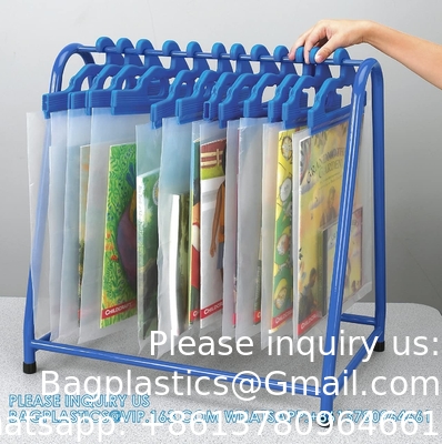 Studentenzakjes, makkelijke tas, Read-N-Go Boekenzak Robuuste Snap Close Hangende Plastic Tassen Veilig Stuur Huisactiviteiten