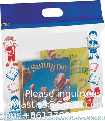 Press And Seal opslagzakken, metalen glijtassen, metalen zakjes extra groot dik plastic, klaslokaal boekenzakken voor kinderen