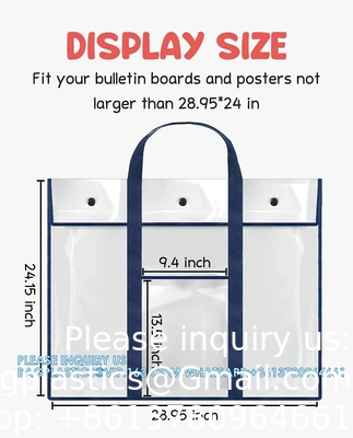 Poster opslagzak (31,5&quot;×25,5&quot;) Bulletin Board Holder Art Portfolio Container Voor leraren Klaslokaal Organisatie