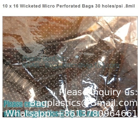 Micro-geperforeerde polypropyleen kruisige broodzak Bakkerszakken Twist Ties, geschikt voor Mini bun Donut/Muffin/Bagel