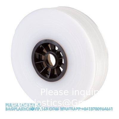 LDPE polyslang, minirol, 2&quot; B x 1000' L, 2 Mil doorzichtige plastic polyslangrol, FDA USDA-conform Voedselveilig