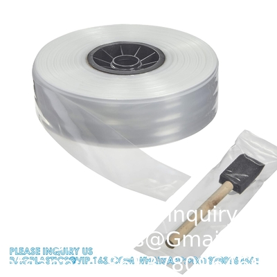 LDPE polyslang, minirol, 2&quot; B x 1000' L, 2 Mil doorzichtige plastic polyslangrol, FDA USDA-conform Voedselveilig