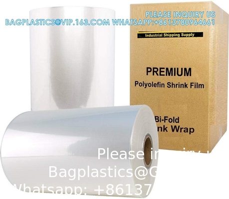 8&quot; 75 Gauge Polyolefin Shrink Film Warm Wrap POF Centerfold 3500' Feet Warm Wrap POF Centerfold