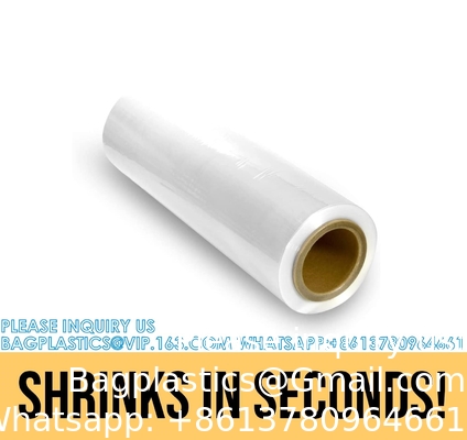 8&quot; 75 Gauge Polyolefin Shrink Film Warm Wrap POF Centerfold 3500' Feet Warm Wrap POF Centerfold