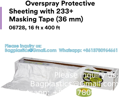 Verfbaar plastic plaat - 10 micron, beschermende maskeringsfilm - Auto auto verf, body shop
