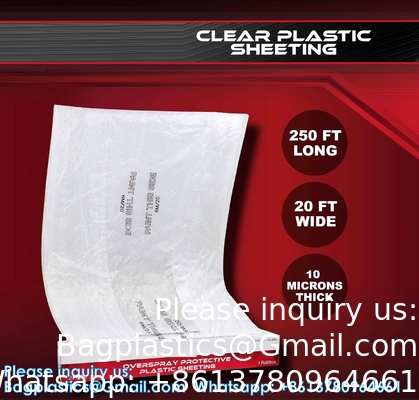 Verfbaar plastic plaat - 10 micron, beschermende maskeringsfilm - Auto auto verf, body shop