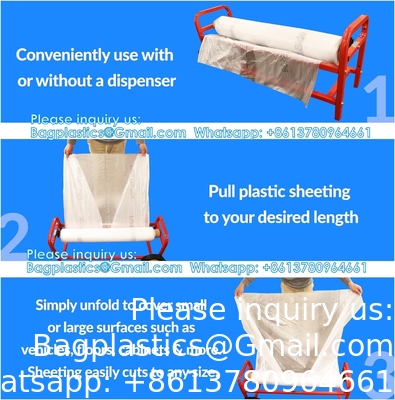 Verfbaar plastic plaat - 10 micron, beschermende maskeringsfilm - Auto auto verf, body shop
