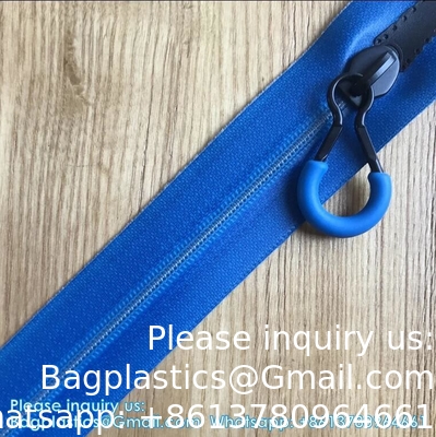 #8 Multicolor luchtdicht en waterdicht rits TPU bedekt zware nylon rits Meerdere kleuren beschikbaar Op maat