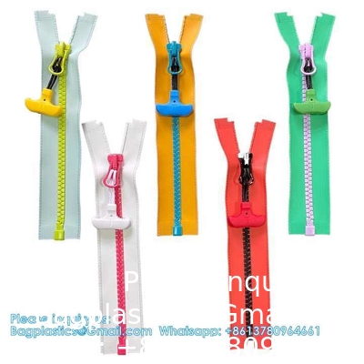 Custom Multi-Colors Waterdicht Zipper PU Coated Driehoekige Tanden Plastic Zippers Waterdicht Voor Kledingzakken