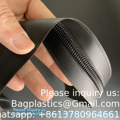 Custom Multi-Colors Waterdicht Zipper PU Coated Driehoekige Tanden Plastic Zippers Waterdicht Voor Kledingzakken
