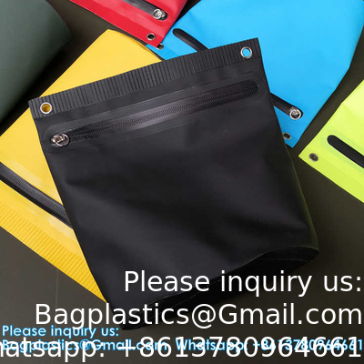 Custom logo waterdicht zakje PVC doek viszakjes waszak gemaakt met het lasproces
