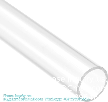 Polycarbonaat rigide buizen, wanddikte PETG-buis, helder DIY acrylbuis Lexanbuizen Onbreekbaar