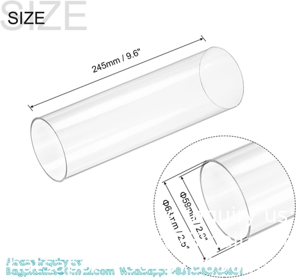 Polycarbonaat rigide buizen, wanddikte PETG-buis, helder DIY acrylbuis Lexanbuizen Onbreekbaar
