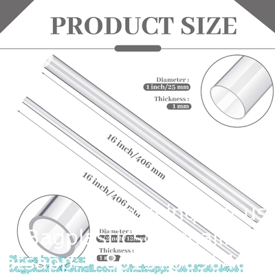 Acrylbuis, doorzichtige plastic buisbuis 15,5 'lengte Doorzichtige PVC-buis Ronde polycarbonaatbuis chemisch bestand