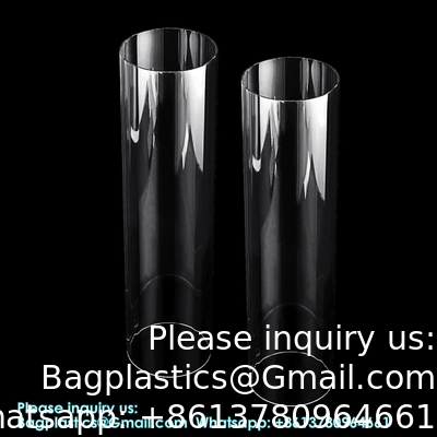 Acrylbuis, doorzichtige plastic buisbuis 15,5 'lengte Doorzichtige PVC-buis Ronde polycarbonaatbuis chemisch bestand