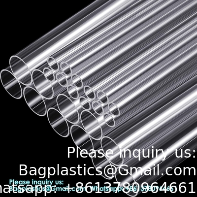 Acrylbuis, doorzichtige plastic buisbuis 15,5 'lengte Doorzichtige PVC-buis Ronde polycarbonaatbuis chemisch bestand
