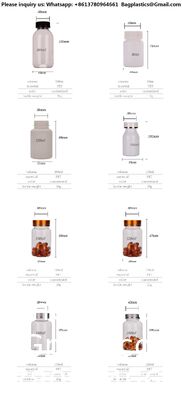 Frosted/Matte 100ml/150ml/200ml/250ml PET Luxury Empty Plastic Vitamin Dietary Supplement Eco-Friendly Recyclable Custom Bottle