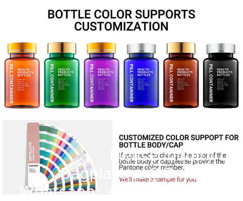 60/75/100/120/150/200/250/300/400/500ML Glass Medicine Multi-Sized Capsule Bottles With Lids Health Supplement Sealed Bottles