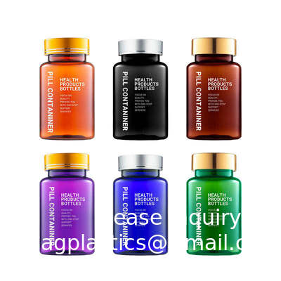 60/75/100/120/150/200/250/300/400/500ML Glass Medicine Multi-Sized Capsule Bottles With Lids Health Supplement Sealed Bottles