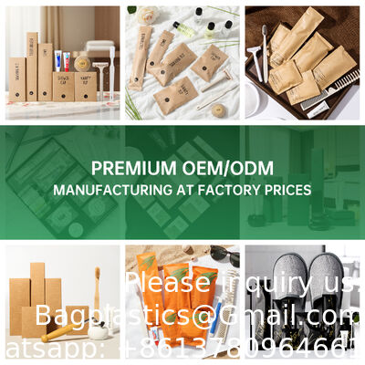 Eco Guest Amenities Hotel Dental Kit, Shaving Kit, Comb, Vanity Kit, Shower Cap And Sewing Kit Custom Logo Printing Disposable Dental Travel Kit Shampoo Hotel