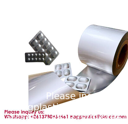 Alu Foil Pharmaceutical Blister Foil | Cold Form Aluminum Foil For Tablet Packaging High Barrier 0.14mm 0.16mm 0.18mm Alu Alu Foil for Blister Packaging
