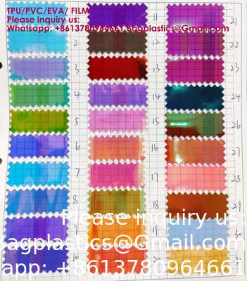 TPU Glitter Transparent Film TPU Metallic Film Solid TPU Film TPU Holographic/Laser Film Matt TPU Film TPU Printed Film TPU Rainbow Film TPU Transparent Film