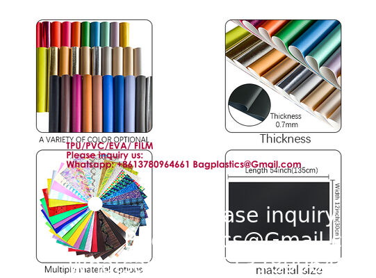 TPU Glitter Transparent Film TPU Metallic Film Solid TPU Film TPU Holographic/Laser Film Matt TPU Film TPU Printed Film TPU Rainbow Film TPU Transparent Film